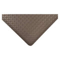 Antifatigue Mat, 3 ft. L x 2 ft. W, 9/16" Thickness, Vinyl, Diamond Plate, Black