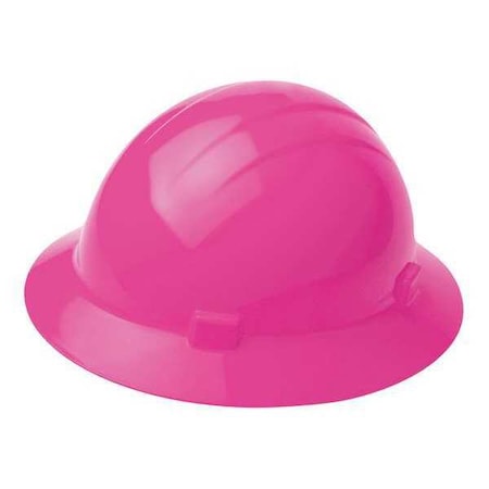 Hard Hat, Americana, Polyethylene, 4 Point Pinlock, Type 1, Class E, Hi-Vis Pink