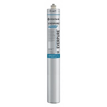 Quick Connect Filter, 1.7 gpm, 0.5 Micron, 3-1/4" O.D., 25 in H
