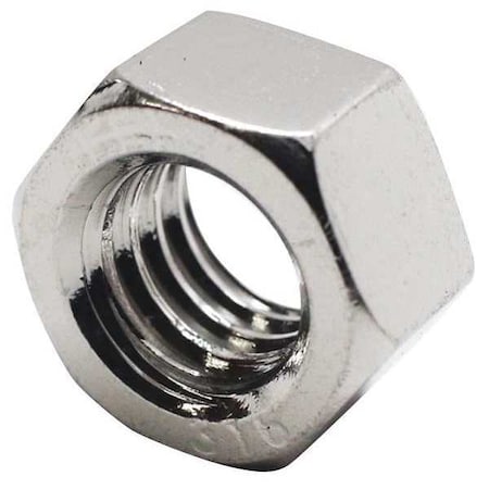 Hex Nut, #6-32, 316 Stainless Steel, Not Graded, Advanced Corrosion Resistance, 7/64 in Ht, 50 PK
