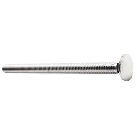 Carriage Bolt, Square Neck, 1/2"-13, 6 in L, 18-8 Stainless Steel, Not Graded, NL-19(SM), 5 PK