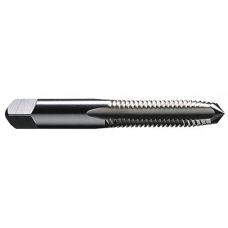 Straight Flute Hand Tap , 5/16"-24 , Plug , 3 Flutes, UNC