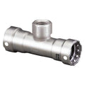 Tee, SS, Press-fit 3/4", 3/4", FNPT 3/4"