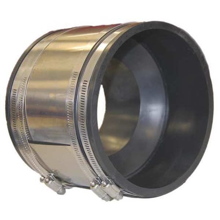 Flexible Pipe Straight, PVC, 6 in, 4 in