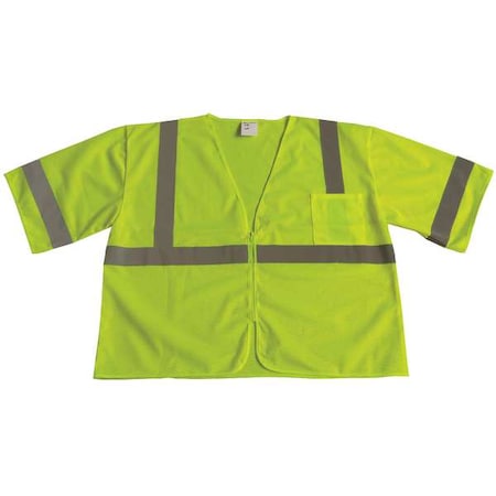 U-Block Vest, Class3 Yellow/Grn, 4XL