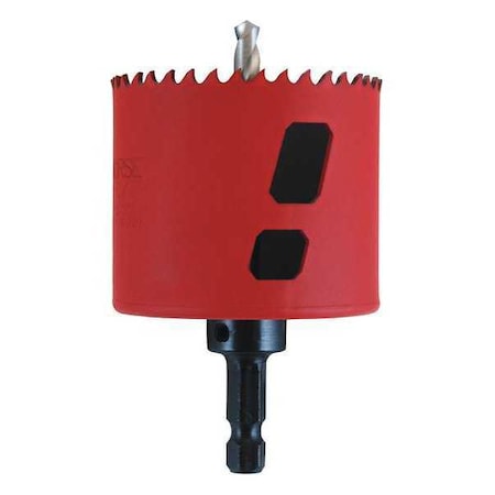 Hole Saw,Diameter:2 9/16",Bi-Metal