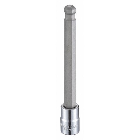 3/8 in Drive Ball Hex Socket Bit Metric 9 mm Tip, 4 13/16 in L