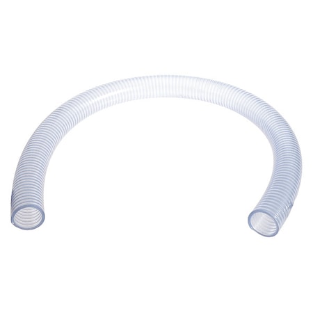 Food Hose,1-1/4" ID x 10 ft.,Clear