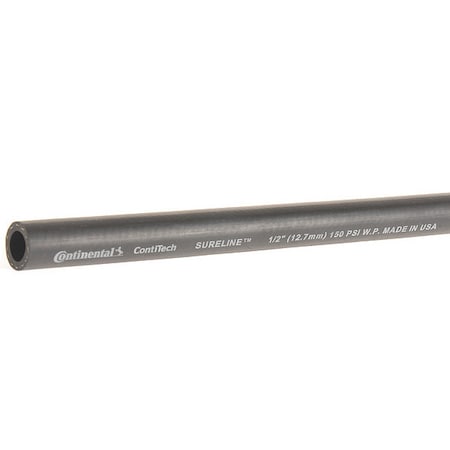 1/2 in ID x 25 ft L Garden Hose, EPDM Tube, Black