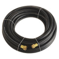 1/2 in ID x 100 ft L Garden Hose, EPDM Tube, Black, Brass x Brass Fitting