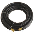 5/8 in ID x 100 ft L Garden Hose, EPDM Tube, Black, Brass x Brass Fitting