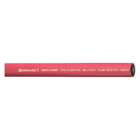 Air Hose,1/2" ID x 25 ft.,Red