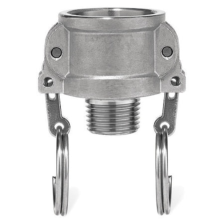Coupler, Stainless Steel, Coupling Type B, Coupling Size: 1-1/4"