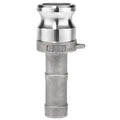 Cam and Groove Fitting, 304SS, E, 1" Adapter x 1" Hose Shank