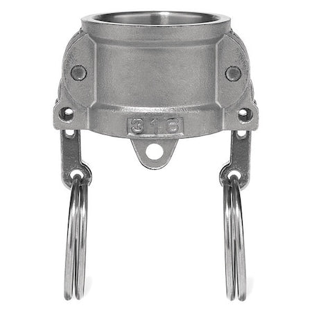 CamGrooveCplngCap,Type DC,SS,Socket,6"