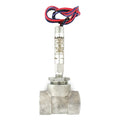 Mini-size flow switch, stainless steel upper and lower body, 1-1/2" NPT, stainless steel tee.