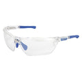Dominator (DM3), Safety Glasses, Duramass Hard Coat, Polycarbonate Lens, Clear Frame, Half Frame