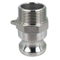 Cam and Groove Adapter, Threaded, SS