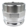 Cam and Groove Adapter, Threaded, SS