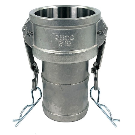 CamGrooveCouplng,Hose Shank,SS,Nitrile