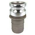 Cam and Groove Adapter, 2-1/2", Aluminum, For Hose I.D.: 2 1/2 in