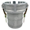 CamGrooveCouplng,Hose Shank,Alum,Nitrile
