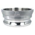 Cam and Groove Adapter, Threaded, SS