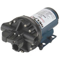 Diaphragm Pump, Polypropylene, Santoprene, 12VDC, 3.6 GPM 140 Degrees F