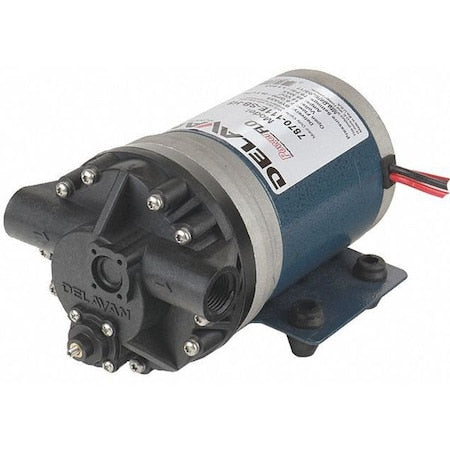 Diaphragm Pump, Polypropylene, Santoprene, 12VDC, 7.0 GPM