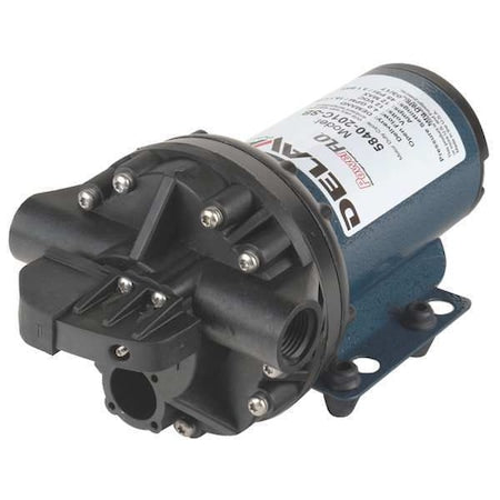 Diaphragm Pump, Polypropylene, Santoprene, 12VDC, 4.0 GPM