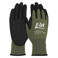 Cut-Resistant Glove, Cut Level A9 ,Dipped ,Water-Based Polyurethane ,Sandy ,XL 12 PK