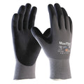 Coated Gloves, Cut Level A1 ,Dipped ,Microporous Nitrile ,Foam ,L 12 PK
