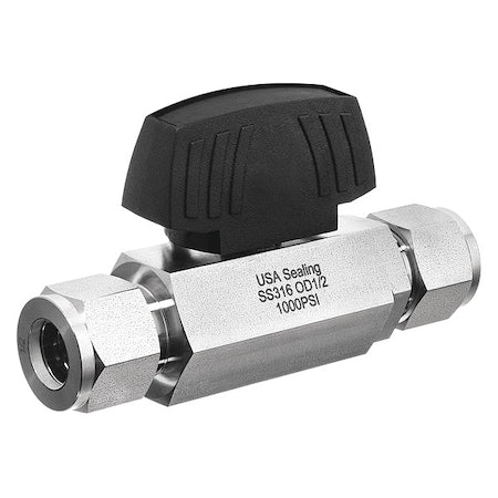 Manual 2-Way Ball Valve,Comp,316 SS