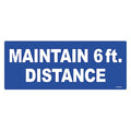 Floor Sign, 4 in H, 10 in W, Vinyl, English, FS-410-601, PK4