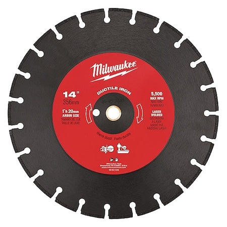 14 in. Segmented Ductile Iron Cutting Blade