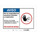 Covid 19 Sign 10X14, Spanish Symptoms Do, 10 in Height, 14 in Width, Polyester, Spanish