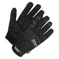 X-Site Mechanics Gloves, Synthetic Leather Palm, Spandex Back, M, Black