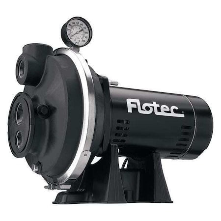 Jet Pump, Thermoplastic, Convertible, 1HP