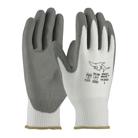 Cut-Resistant Coated Gloves, Cut Level A2 ,Dipped ,Polyurethane ,Smooth ,S 12 PK