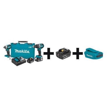 Cordless Combo Kit,18.0 V,2 Tools,3 Batt