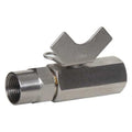 3/8" FNPT Stainless Steel Ball Valve Inline
