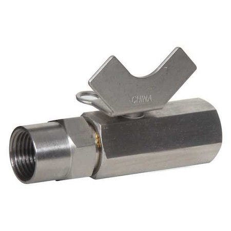 1/4" FNPT Stainless Steel Ball Valve Inline