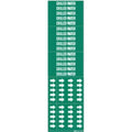 Pipe Marker,Chilled Water,Gn,to 3/4 In