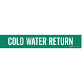 Pipe Mrkr,Cold Water Return,2-1/2to7-7/8