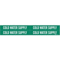 Pipe Mrkr,Cold Water Supply,3/4to2-3/8In