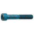 M8-1.25 Socket Head Cap Screw, Socket, Metric Blue Alloy Steel, 45 mm Length, 25 PK