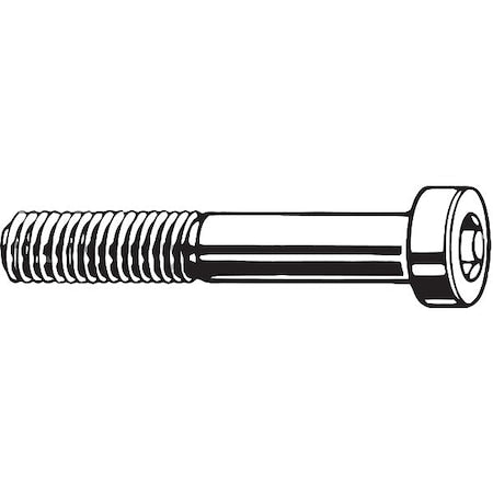 M8-1.25 Socket Head Cap Screw, Socket, Plain Steel, 35 mm Length, 100 PK