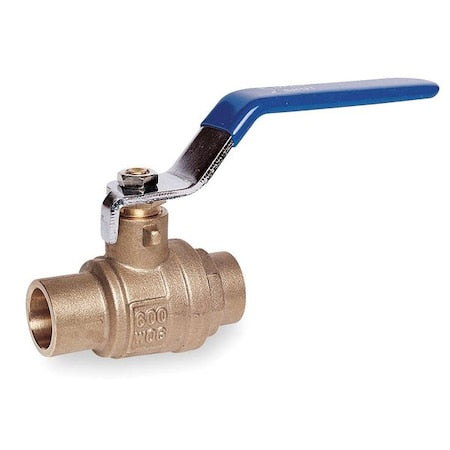 Manual 2-Way Ball Valve,Sweat,Brass