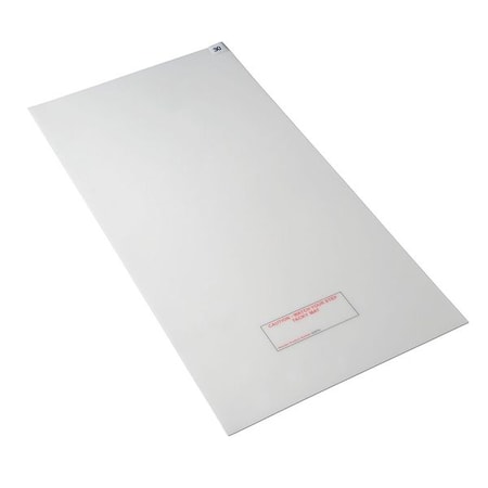 Disposable Tacky Mat, Polyethylene, 1.5 mil Thick, 24 in W x 36 in L, White, 30, 4 PK