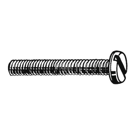 #2-56 x 7/16 in Slotted Binding Machine Screw, Plain 18-8 Stainless Steel, 100 PK
